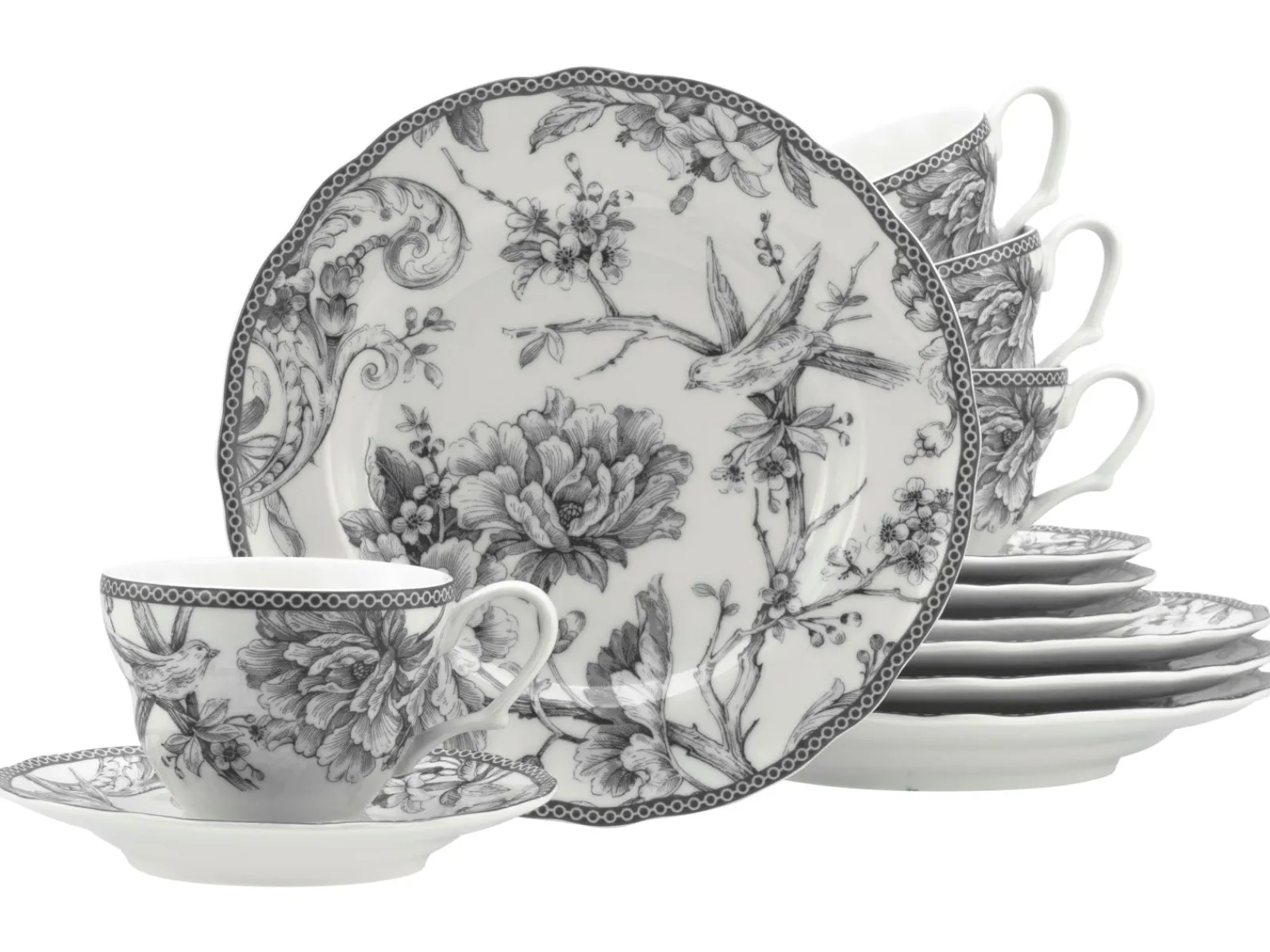 Creatable Geschirrset|Adelaide - Kaffeeservice 12-tlg - Blau
