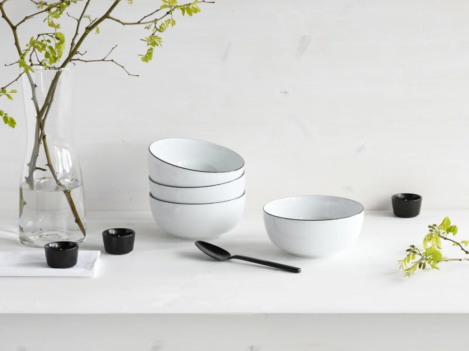 Creatable Bowls & Schüsseln|Geschirrset|AllRound - Buddha Bowl 4-tlg - Weiss