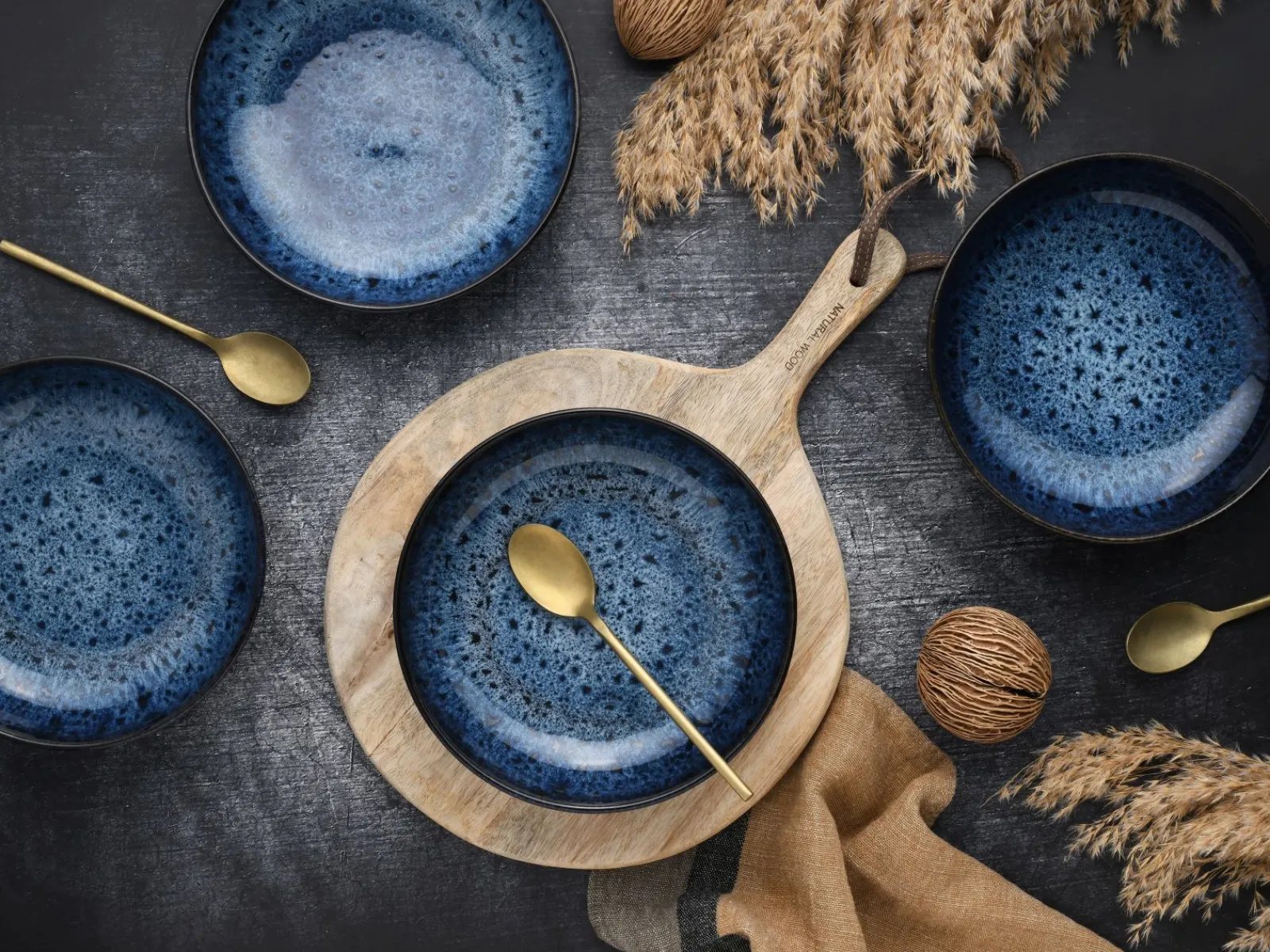 Creatable Bowls & Schüsseln|Geschirrset|AllRound - Poke Bowl 4-tlg - Magic Blue