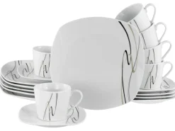 Creatable Geschirrset|Amelie - Kaffeeservice 18-tlg - Weiss