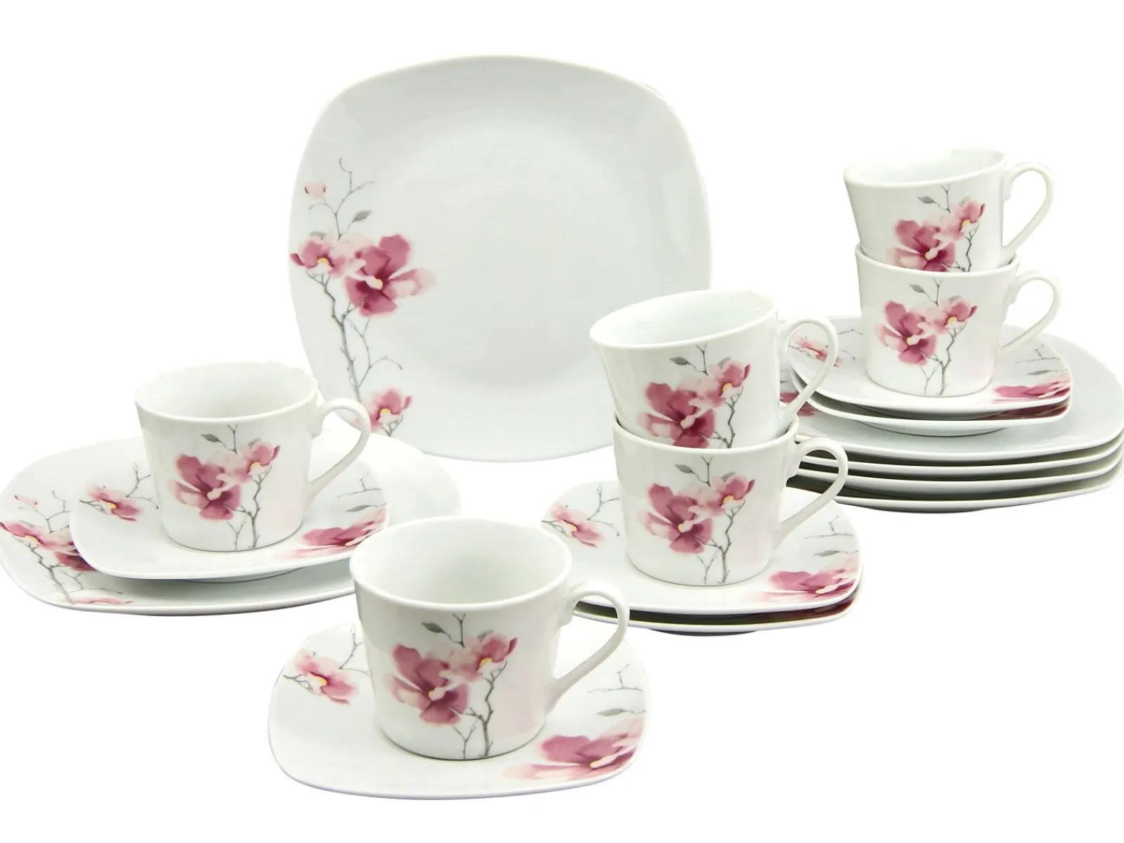 Creatable Geschirrset|Amelie - Kaffeeservice 18-tlg - Weiss