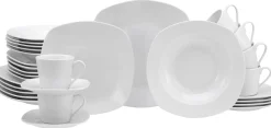 Creatable Geschirrset|Amelie - Kombiservice 30-tlg - Weiss