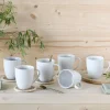 Creatable Becher & Tassen|Geschirrset|Angi - Kaffeebecher 6-tlg - Weiss