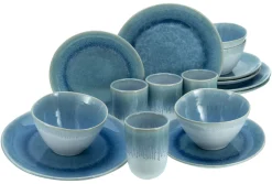 Creatable Geschirrset|Aquarius - Kombiservice 16-tlg - Blau
