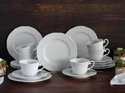 Creatable Geschirrset|Arianne - Kaffeeservice 18-tlg - Weiss