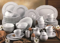 Creatable Geschirrset|Arianne - Kombiservice 61-tlg - Weiss