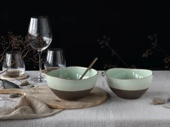 Creatable Bowls & Schüsseln|Geschirrset|Basalt Bio - Poke Bowl 2-tlg - Salbei