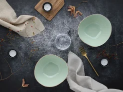 Creatable Bowls & Schüsseln|Geschirrset|Basalt Bio - Poke Bowl 2-tlg - Salbei