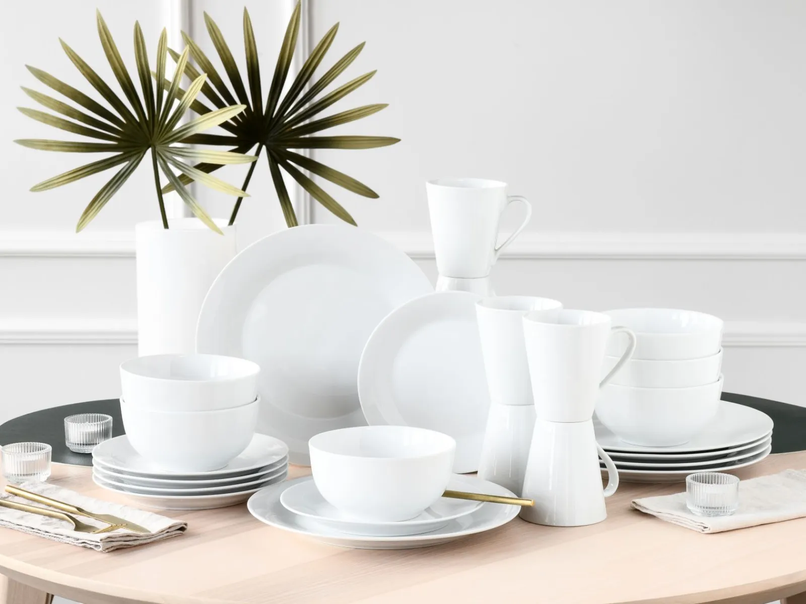 Creatable Geschirrset|BASE - Kombiservice 24-tlg - Weiss