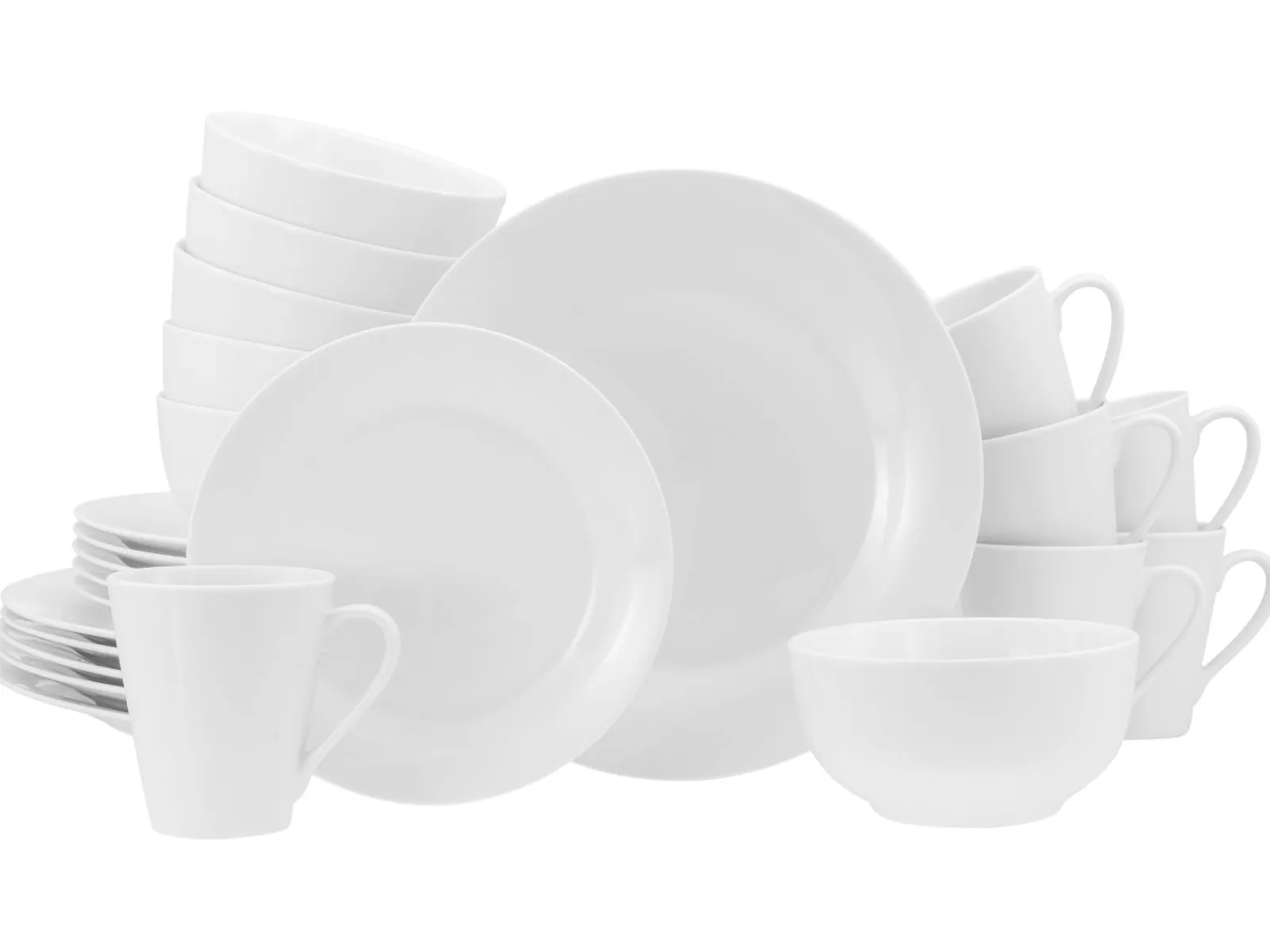 Creatable Geschirrset|BASE - Kombiservice 24-tlg - Weiss