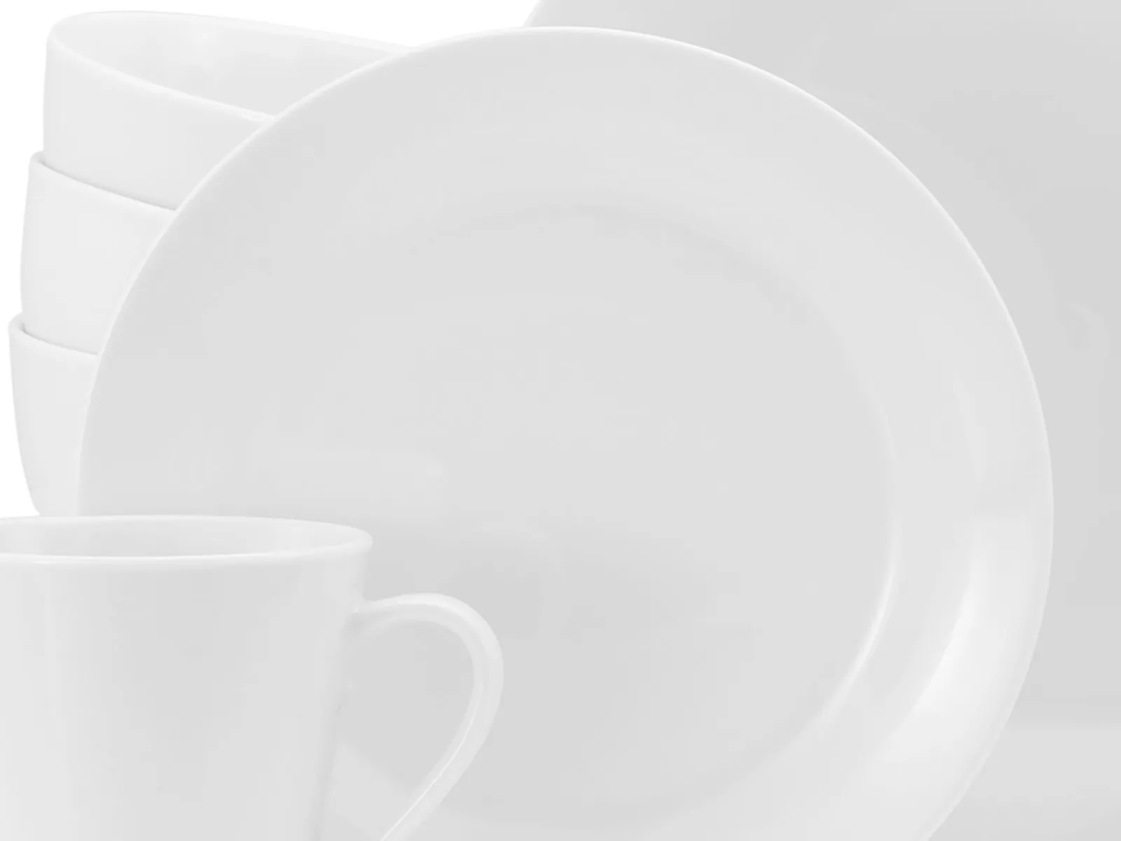 Creatable Geschirrset|BASE - Tellerset 18-tlg - Weiss