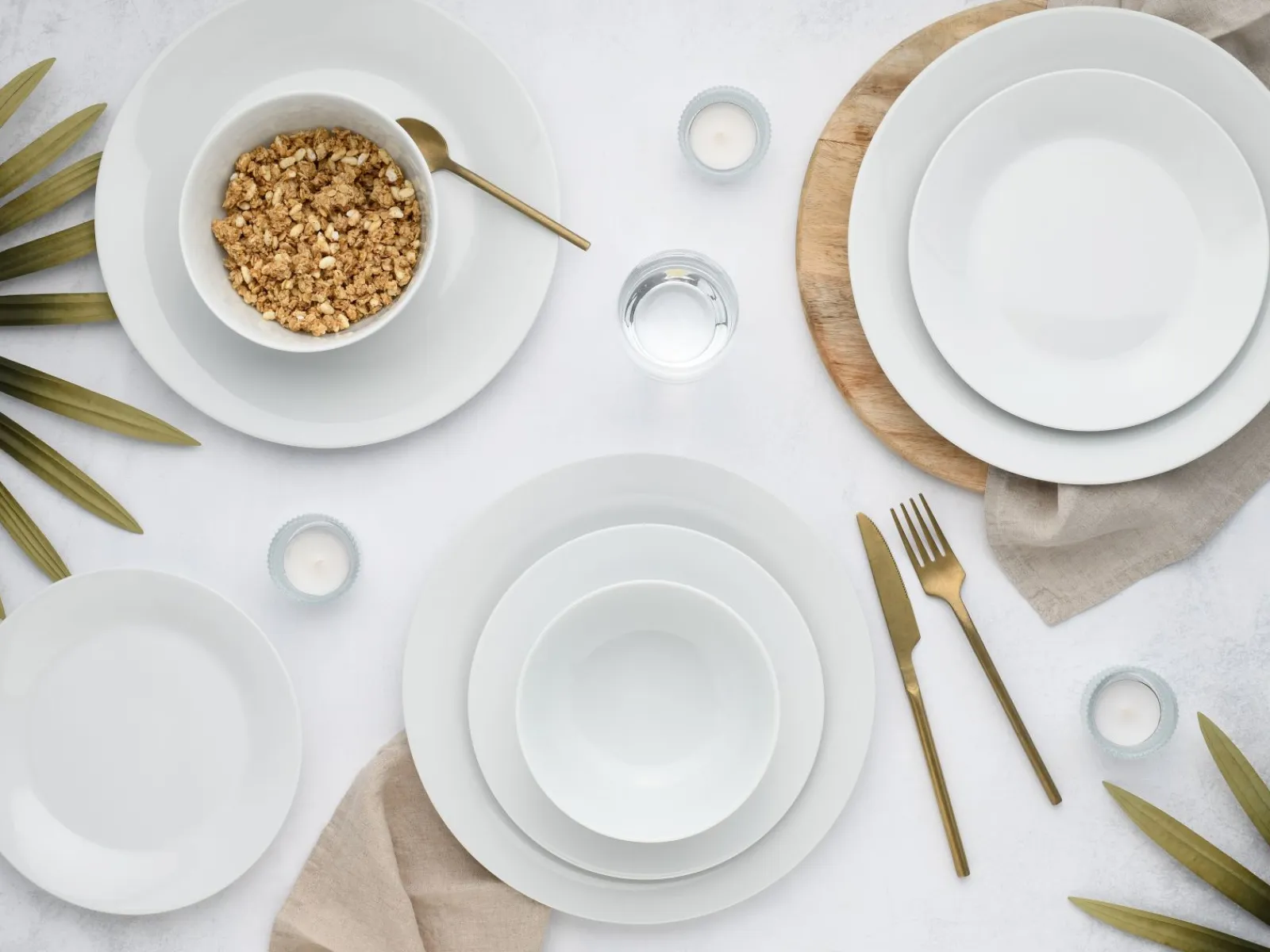 Creatable Geschirrset|BASE - Tellerset 18-tlg - Weiss