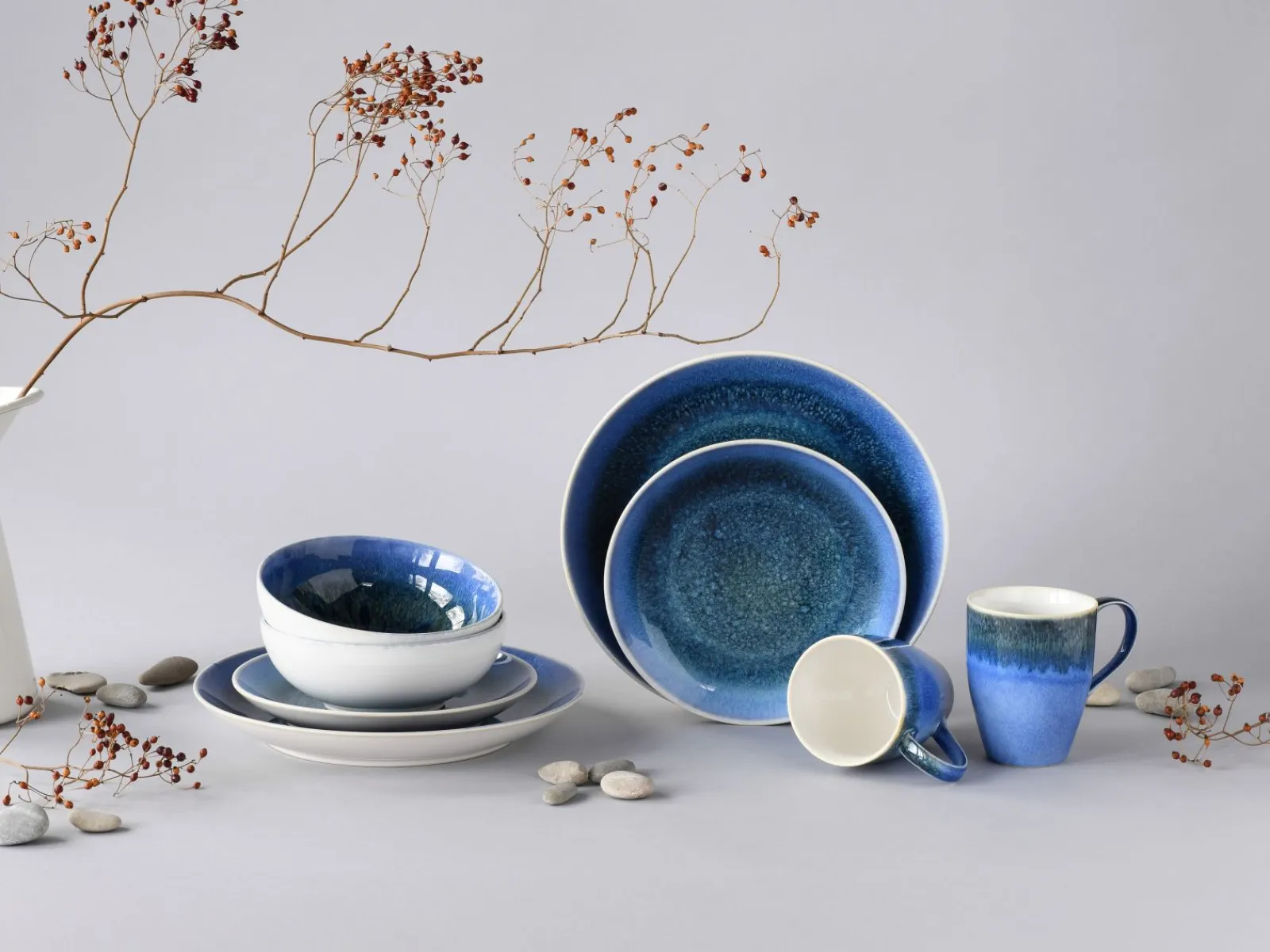 Creatable Geschirrset|Caldera - Kombiservice 8-tlg - Blau