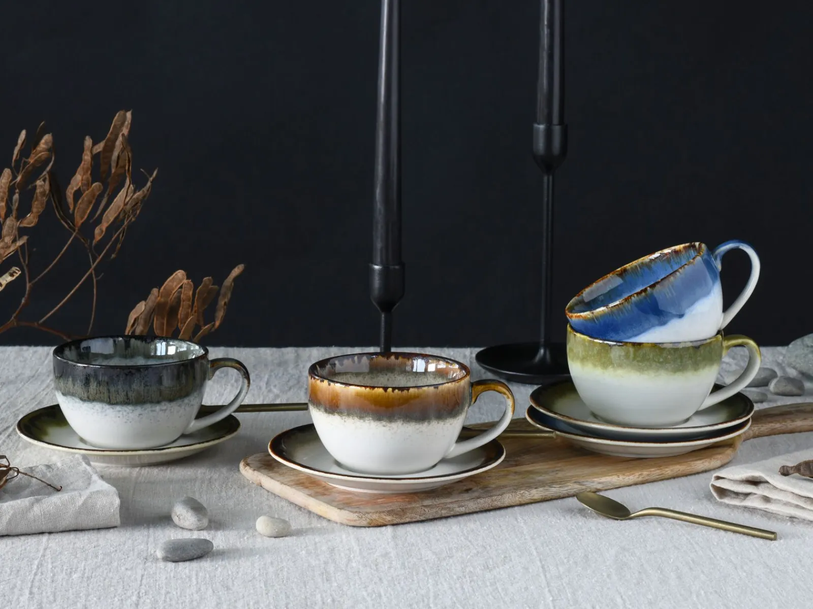 Creatable Geschirrset|Cascade - Cappuccino-Set 8-tlg - Mix