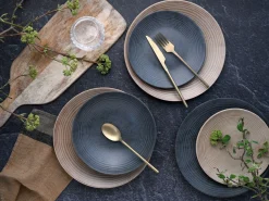 Creatable Geschirrset|Teller|Catania - Tellerset 18-tlg - Anthrazit-sand