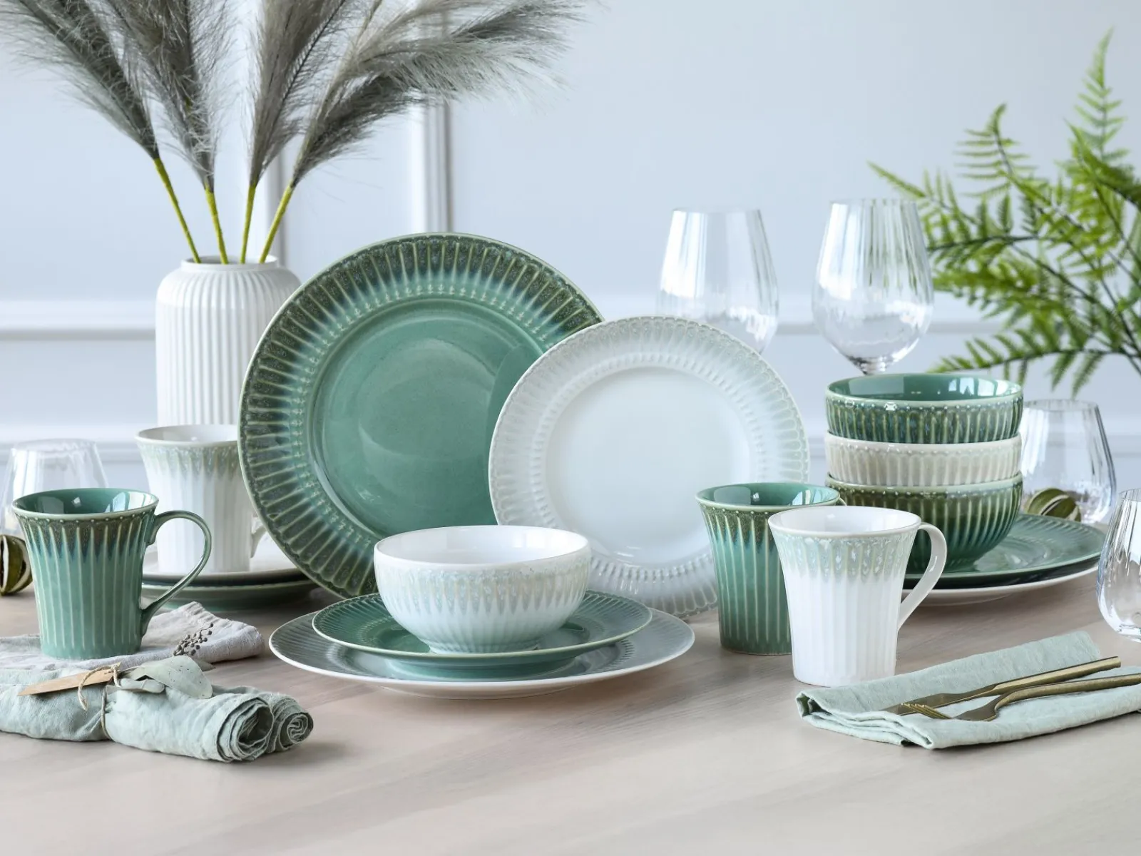 Creatable Geschirrset|Celadon - Kombiservice 16-tlg - Grün