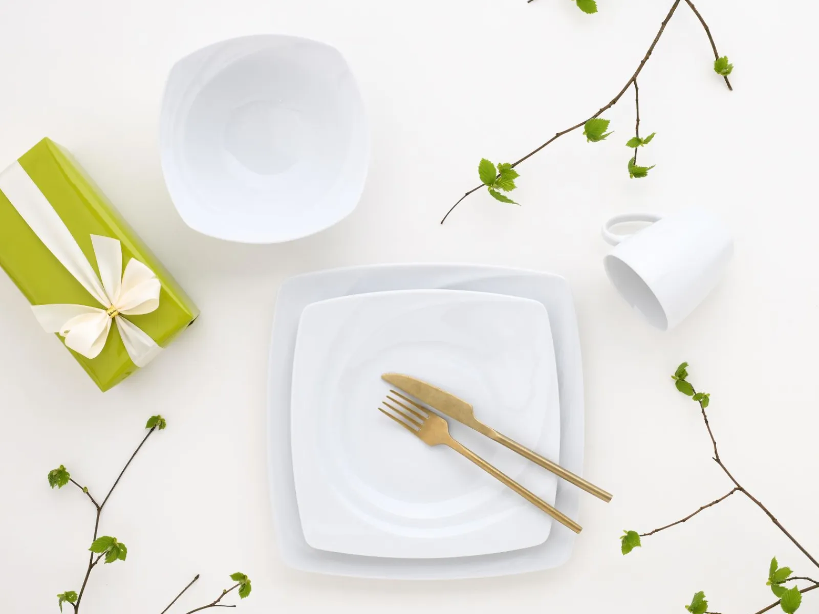 Creatable Bowls & Schüsseln|Geschirrset|Celebration - Müslischalen 6-tlg - Weiss