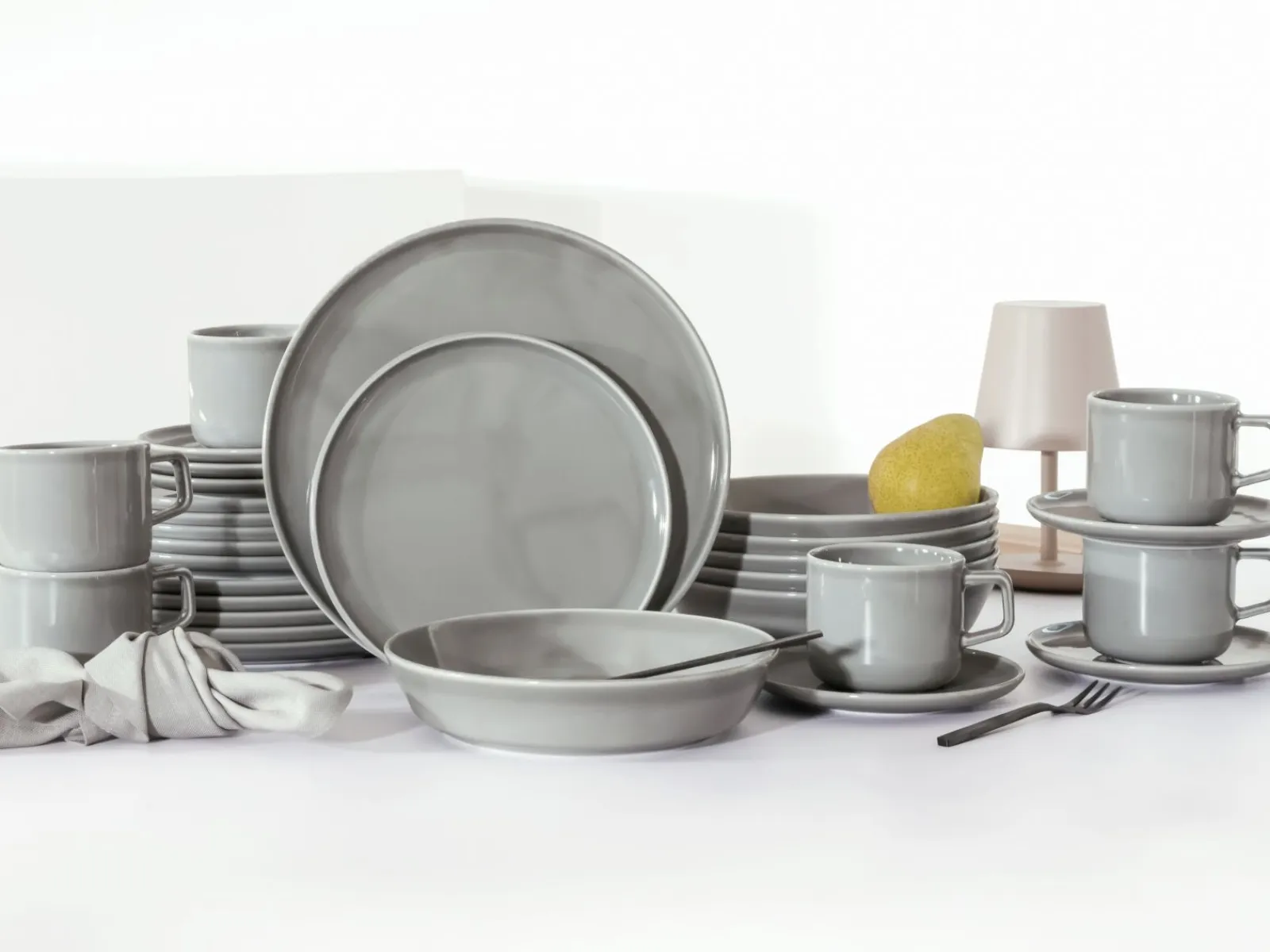 Creatable Geschirrset|Chef Collection - Kombiservice 30-tlg - Grau