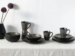 Creatable Geschirrset|Crafted - Kombiservice 16-tlg - Black