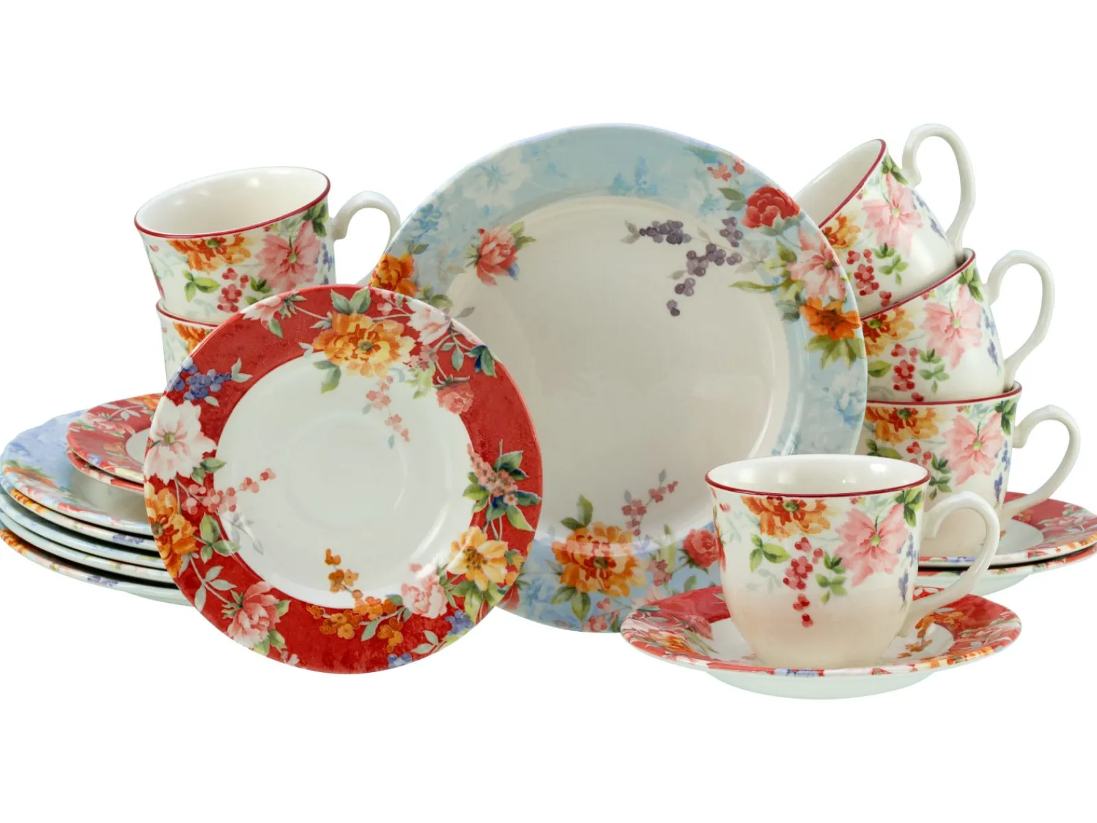 Creatable Geschirrset|Crimson - Kaffeeservice 18-tlg - creme