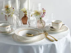 Creatable Geschirrset|Emilia - Kombiservice 30-tlg - Creme weiss