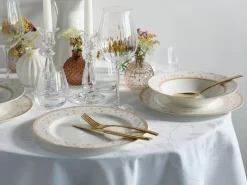 Creatable Geschirrset|Emilia - Tafelservice 12-tlg - Creme weiss