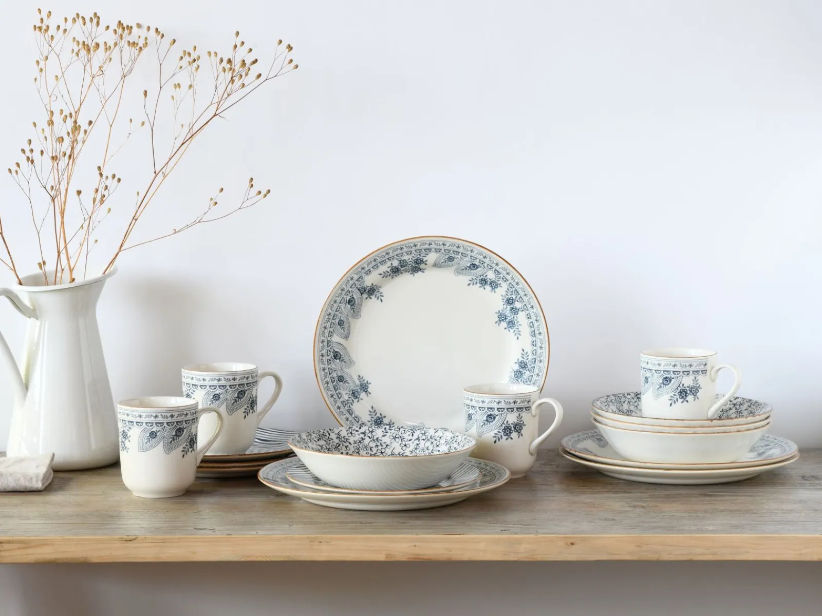 Creatable Geschirrset|Euböa - Kombiservice 16-tlg - Blue