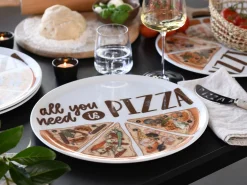Creatable Pizza & Pasta|Geschirrset|Europa - Pizzateller 6-tlg - bunt