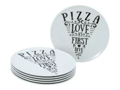 Creatable Pizza & Pasta|Geschirrset|Europa - Pizzateller 6-tlg - bunt