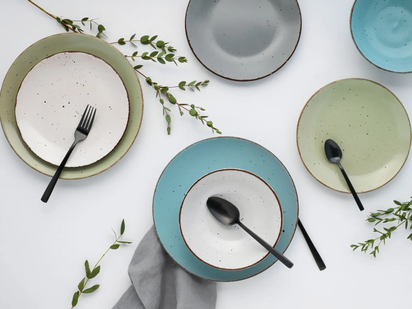 Creatable Geschirrset|Teller|Fashion - Tellerset 12-tlg - bunt