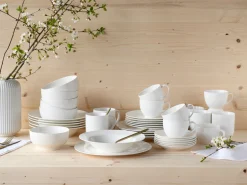 Creatable Geschirrset|Fleur Royal - Kombiservice - Creme weiss