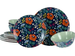 Creatable Geschirrset|Folklore - Tellerset 12-tlg - Blau