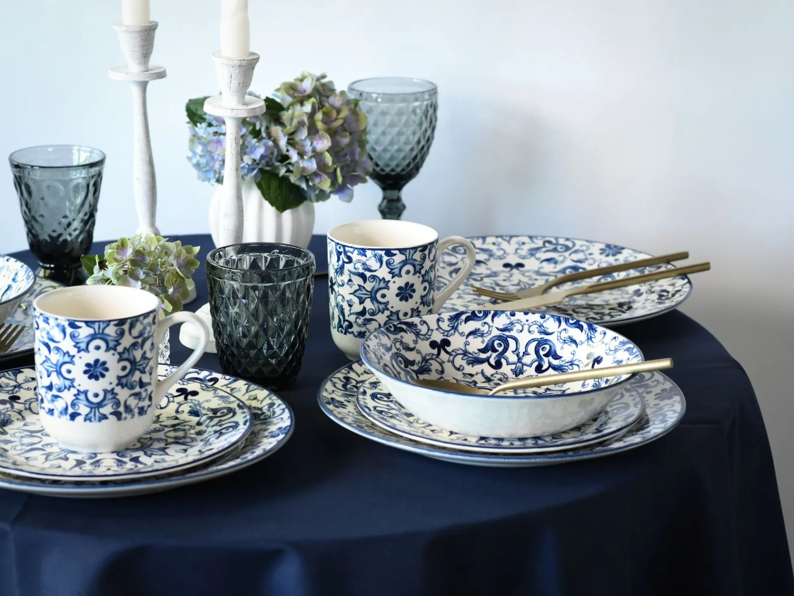 Creatable Geschirrset|Fresco - Kombiservice 16-tlg - Blue