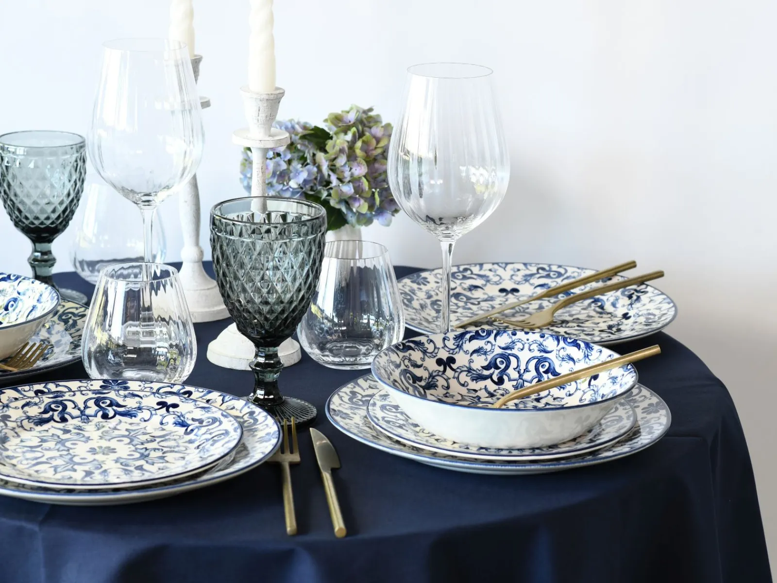 Creatable Geschirrset|Fresco - Tellerset 12-tlg - Blue