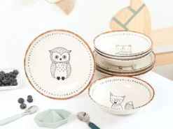 Creatable Geschirrset|Teller|Freunde des Waldes - Tellerset 8-tlg - Bunt