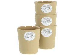 Creatable Becher & Tassen|Geschirrset|Futuro - Becher 4-tlg - Sand