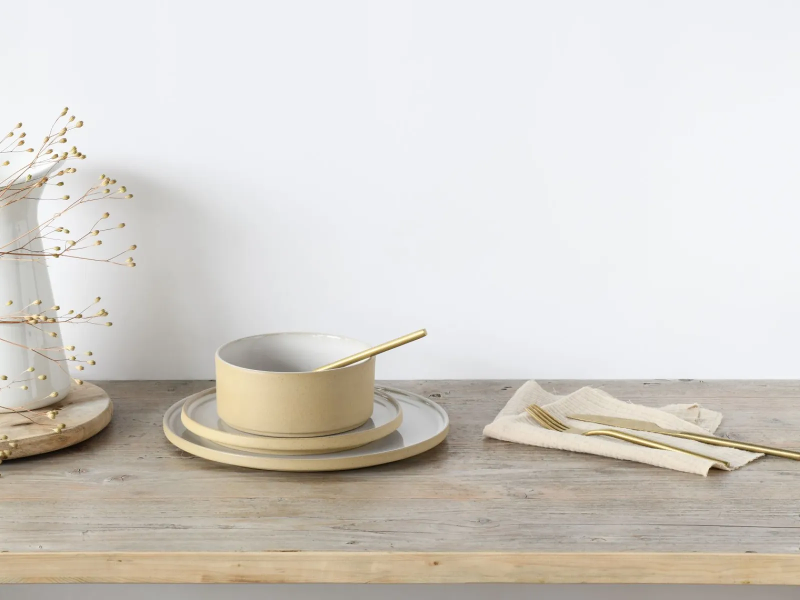 Creatable Geschirrset|Teller|Futuro - Dessertteller 4-tlg - Sand