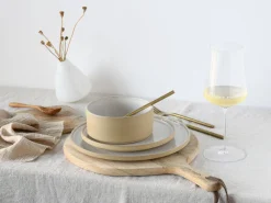 Creatable Geschirrset|Teller|Futuro - Dessertteller 4-tlg - Sand