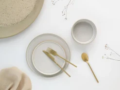 Creatable Geschirrset|Teller|Futuro - Speiseteller 4-tlg - Sand