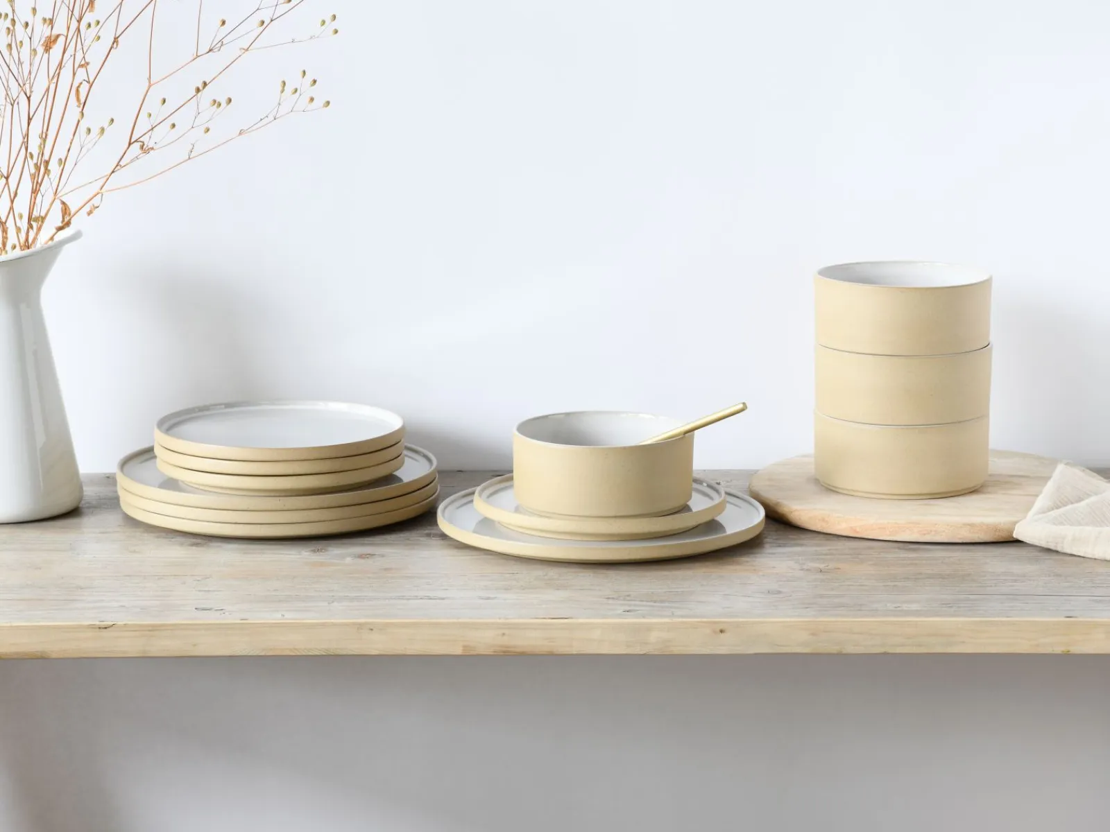 Creatable Geschirrset|Teller|Futuro - Tellerset 12-tlg - Sand