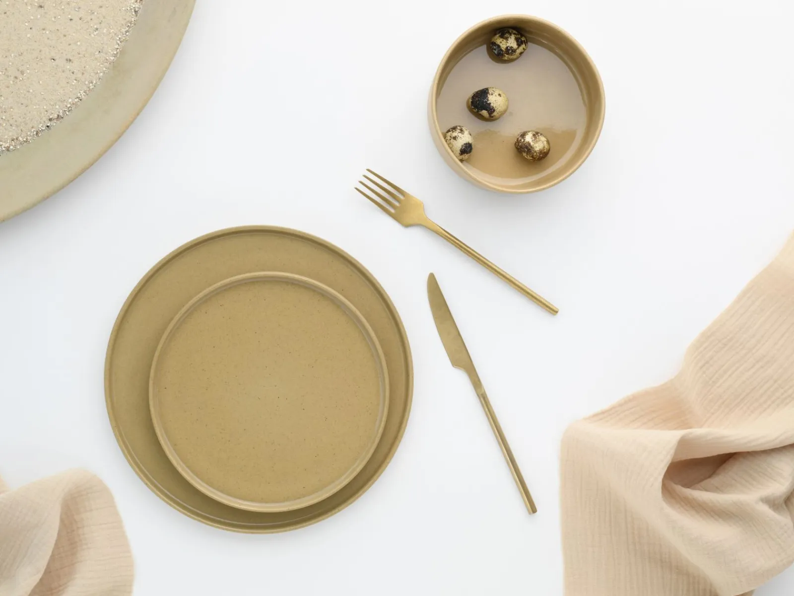 Creatable Geschirrset|Teller|Futuro - Tellerset 12-tlg - Sand