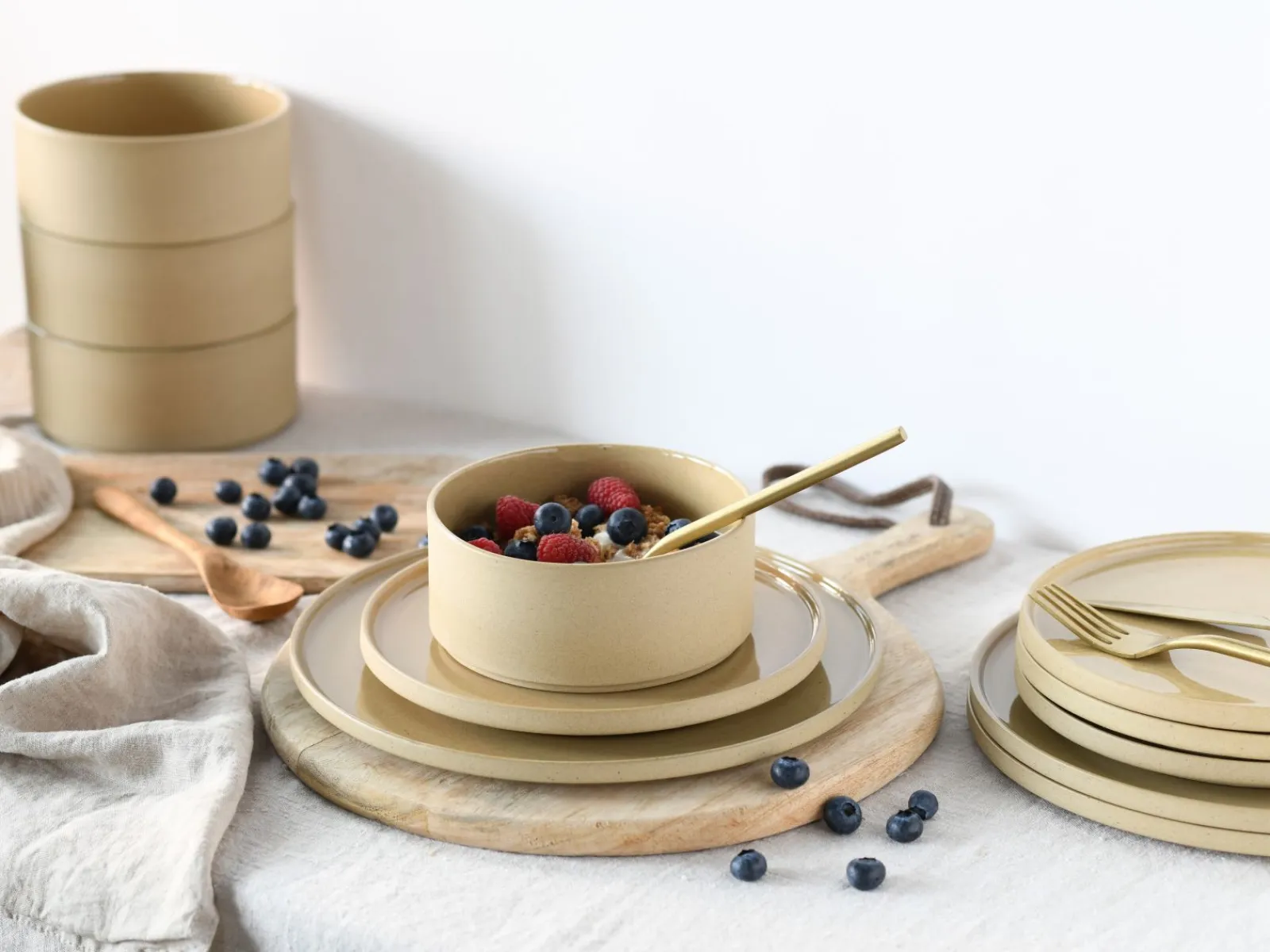 Creatable Geschirrset|Teller|Futuro - Tellerset 12-tlg - Sand