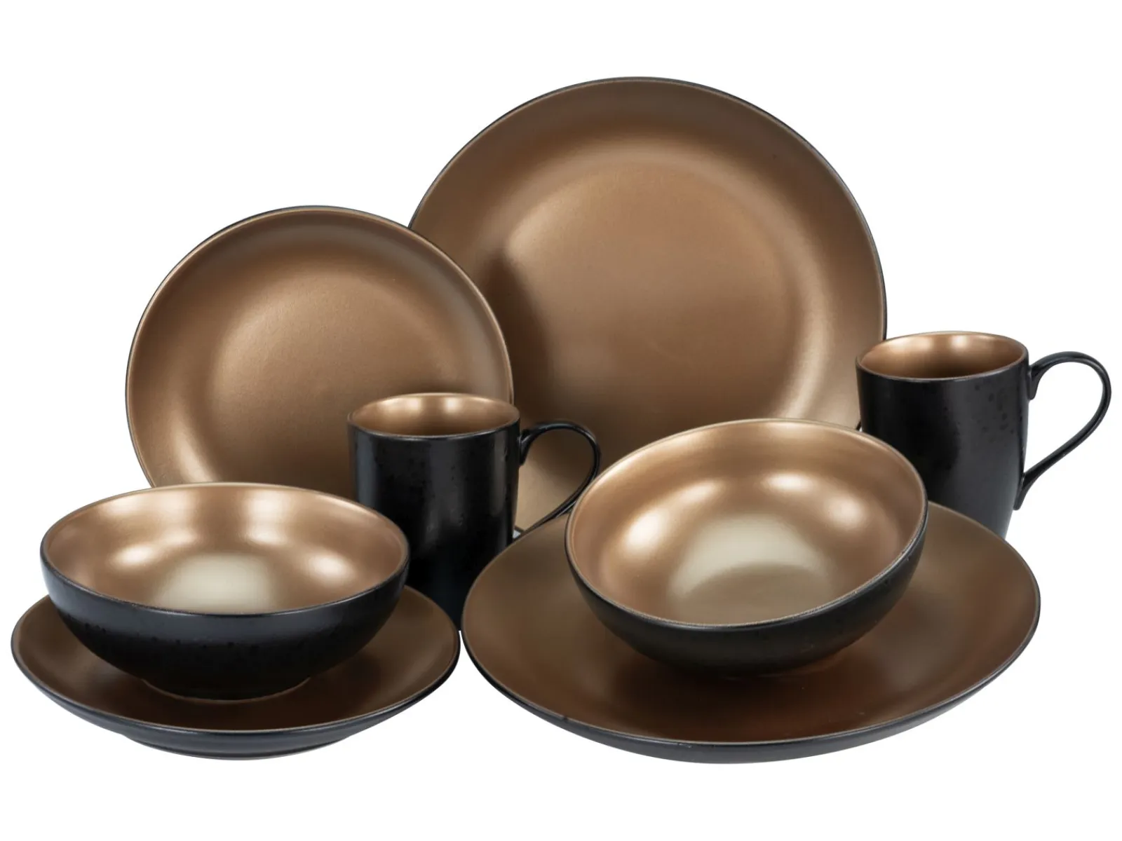 Creatable Geschirrset|Glamour Gold - Kombiservice 8-tlg - gold