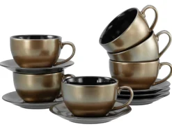 Creatable Geschirrset|Golden Days - Cappuccinoset 12-tlg - Weiss