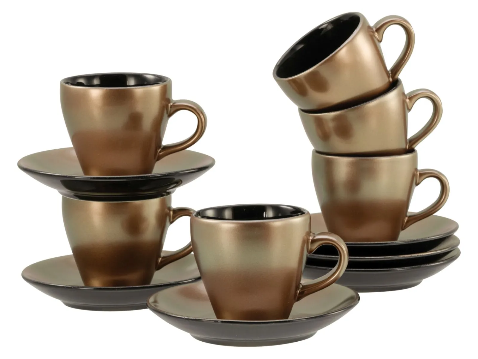 Creatable Geschirrset|Golden Days - Espressoset 12-tlg - Weiss