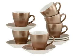 Creatable Geschirrset|Golden Days - Espressoset 12-tlg - Weiss