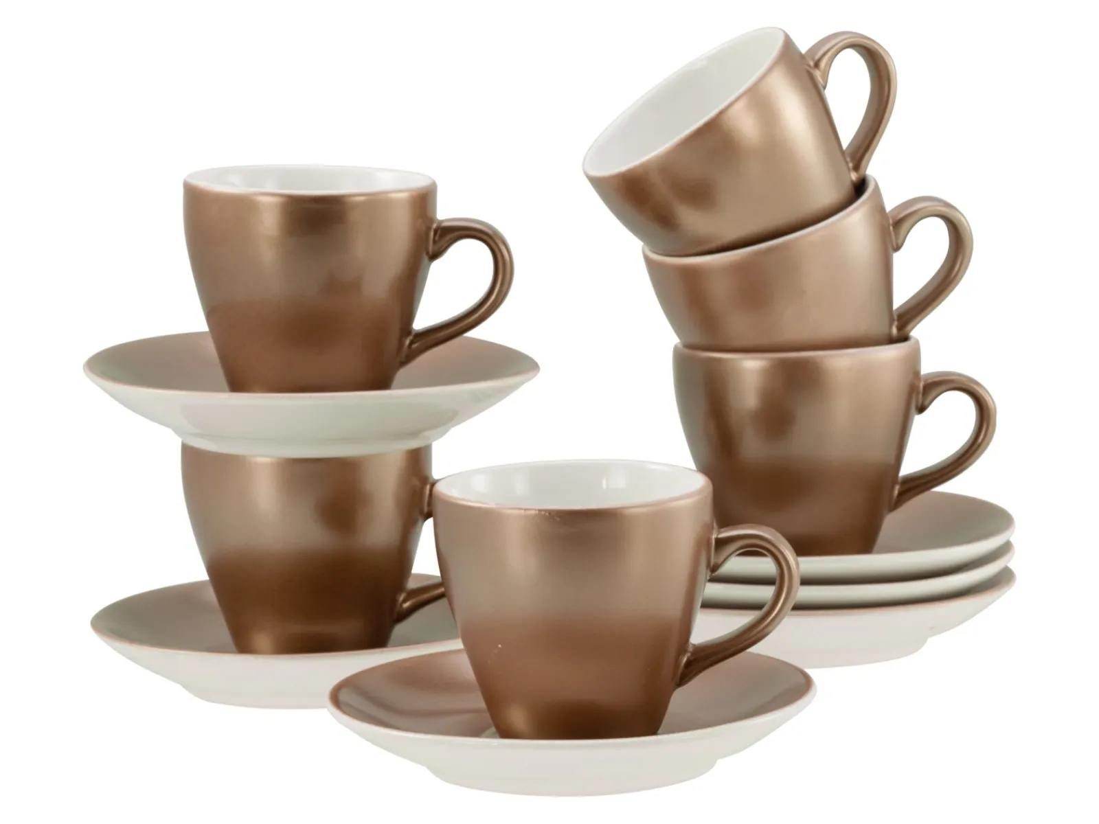Creatable Geschirrset|Golden Days - Espressoset 12-tlg - Weiss