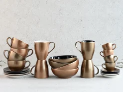 Creatable Becher & Tassen|Geschirrset|Golden Days - Kaffeebecher 2-tlg - Weiss