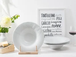 Creatable Pizza & Pasta|Geschirrset|Gourmet - Pastateller 4-tlg - Weiss
