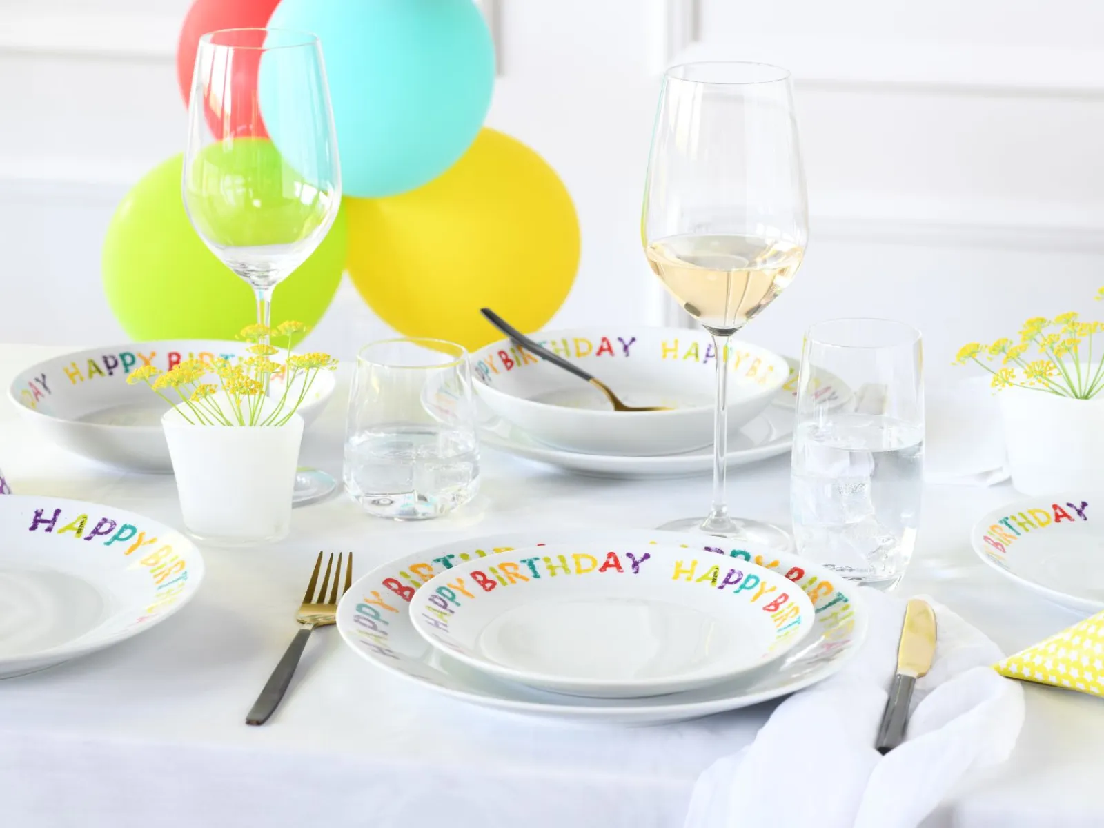 Creatable Geschirrset|Teller|Happy Birthday - Tellerset 12-tlg - Happy Birthday